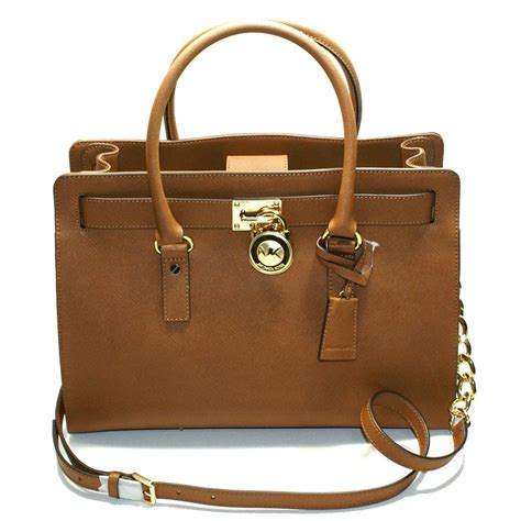 michael kors hamilton east-west chestnut grain leather footed tote|michael michael kors hamilton large east west satchel.